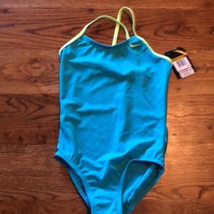 One piece Nike swimsuit. Criss cross back.